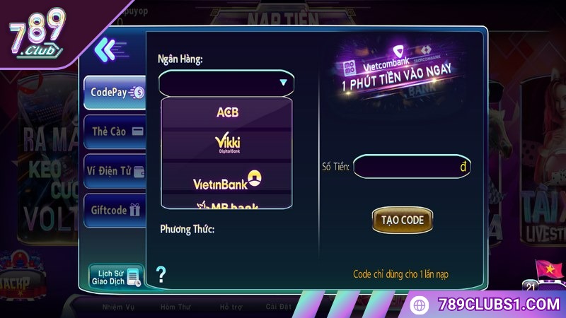 Nạp tiền thành công, phần thưởng tự động cập nhật cho game thủ